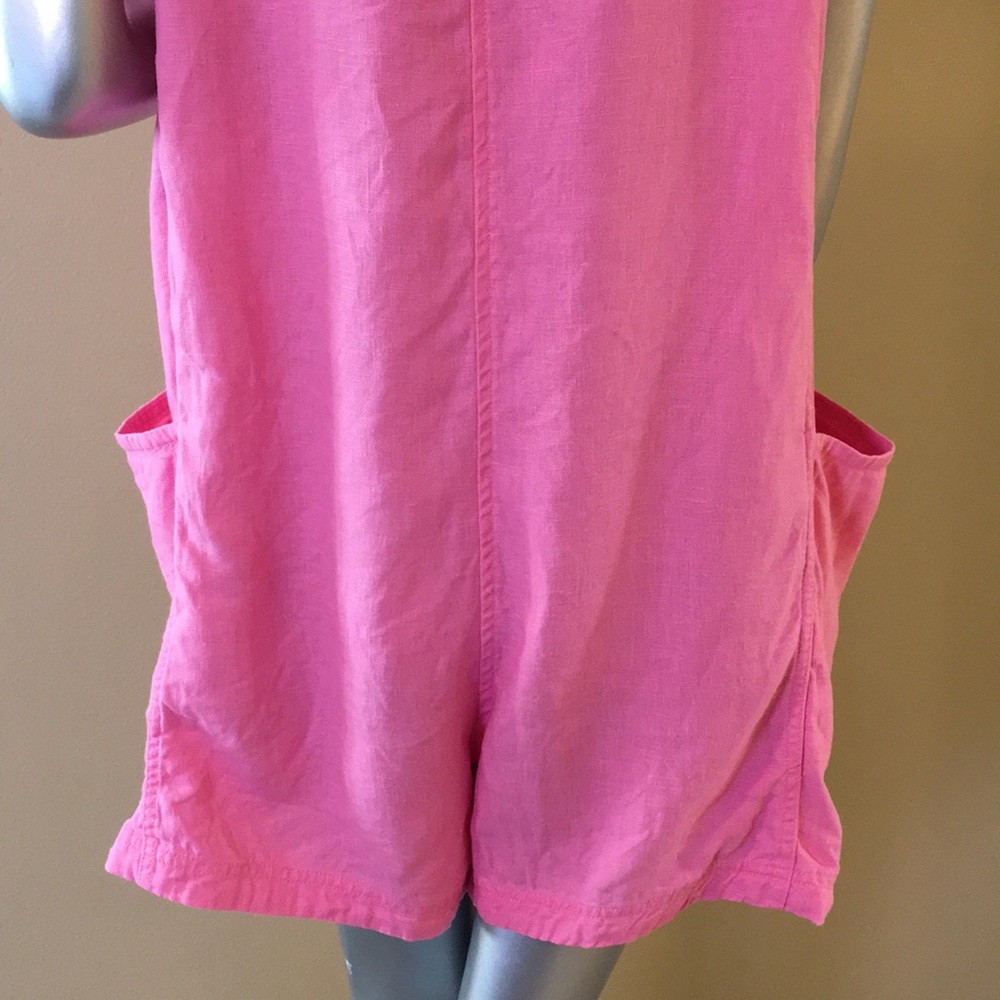 ATHLETA | Retreat Linen Romper In Raphanus Pink 🩷 - Picture 13 of 16
